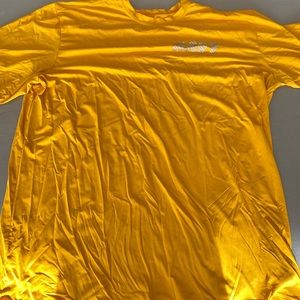 Yellow athletic shirt